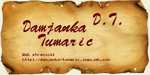 Damjanka Tumarić vizit kartica